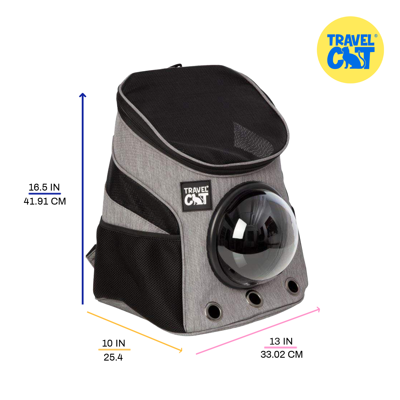 Travel Cat Wholesale - Wholesale Pet Carrier - Cat - "The Fat Cat" Mini Cat Backpack - Bubble Pet Carrier7