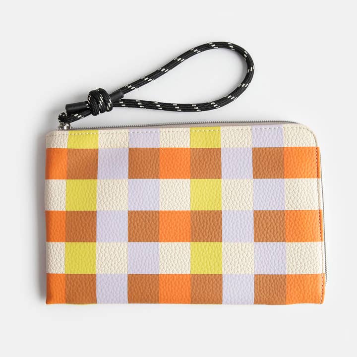 Multi Check Travel Pouch for wholesale by Caroline Gardner