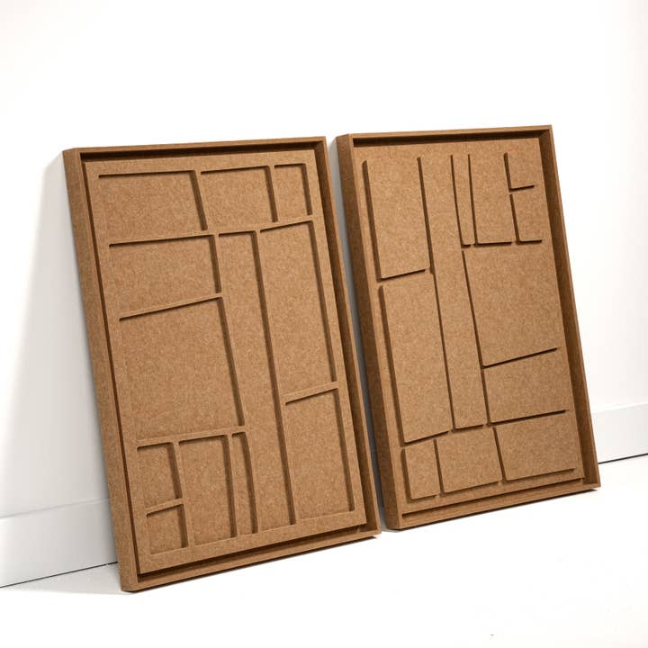 FeltArt Artura Soft Dune Camel Størrelse M 60 x 80 cm Sæt med 2 for engroshandel hos FeltArt