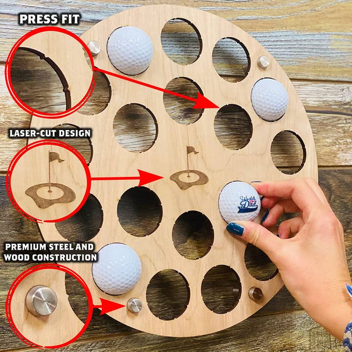 Torched Products - Vendita all'ingrosso Accessori sportivi - Espositore per palline da golf La custodia da collezione contiene palline da golf2