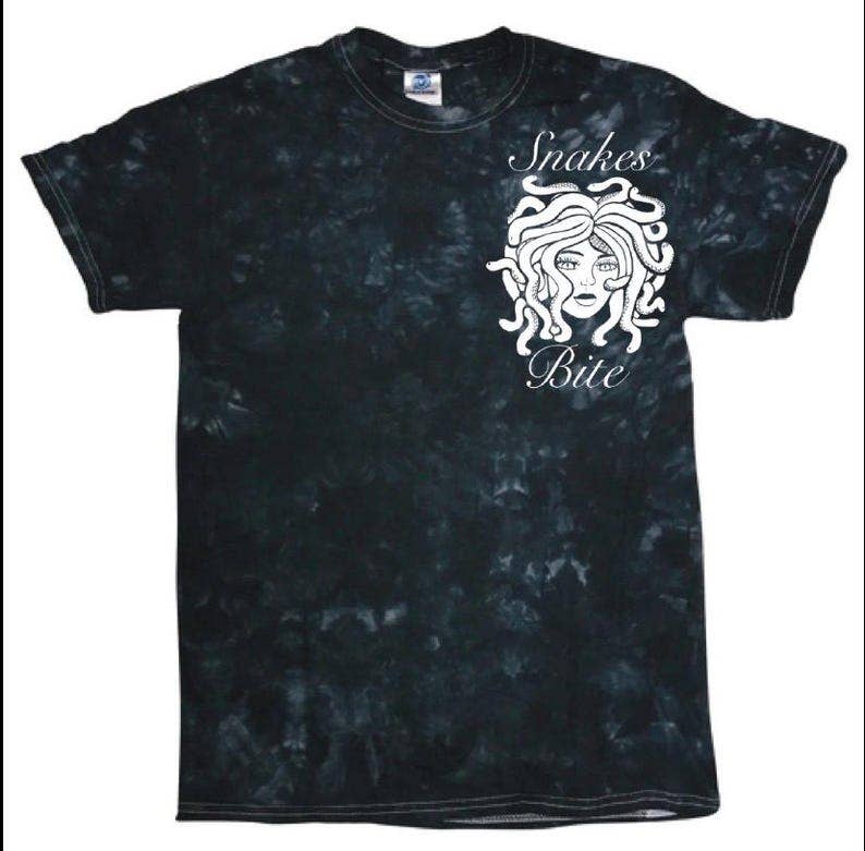 AstroManatee Shop - Wholesale Screen Printed T-Shirt - Unisex - Snakes Bite Medusa Gorgon Screen Print Unisex T-shirt