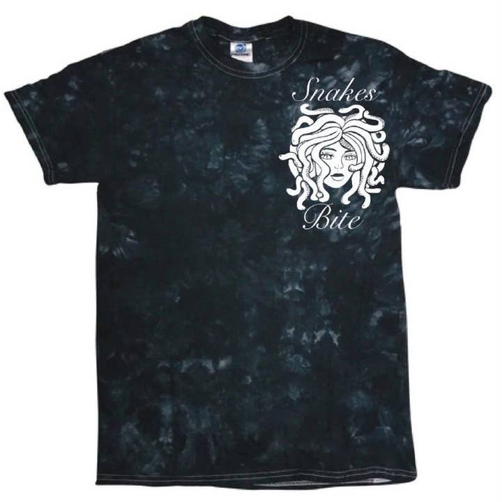 AstroManatee Shop - Wholesale Screen Printed T-Shirt - Unisex - Snakes Bite Medusa Gorgon Screen Print Unisex T-shirt0