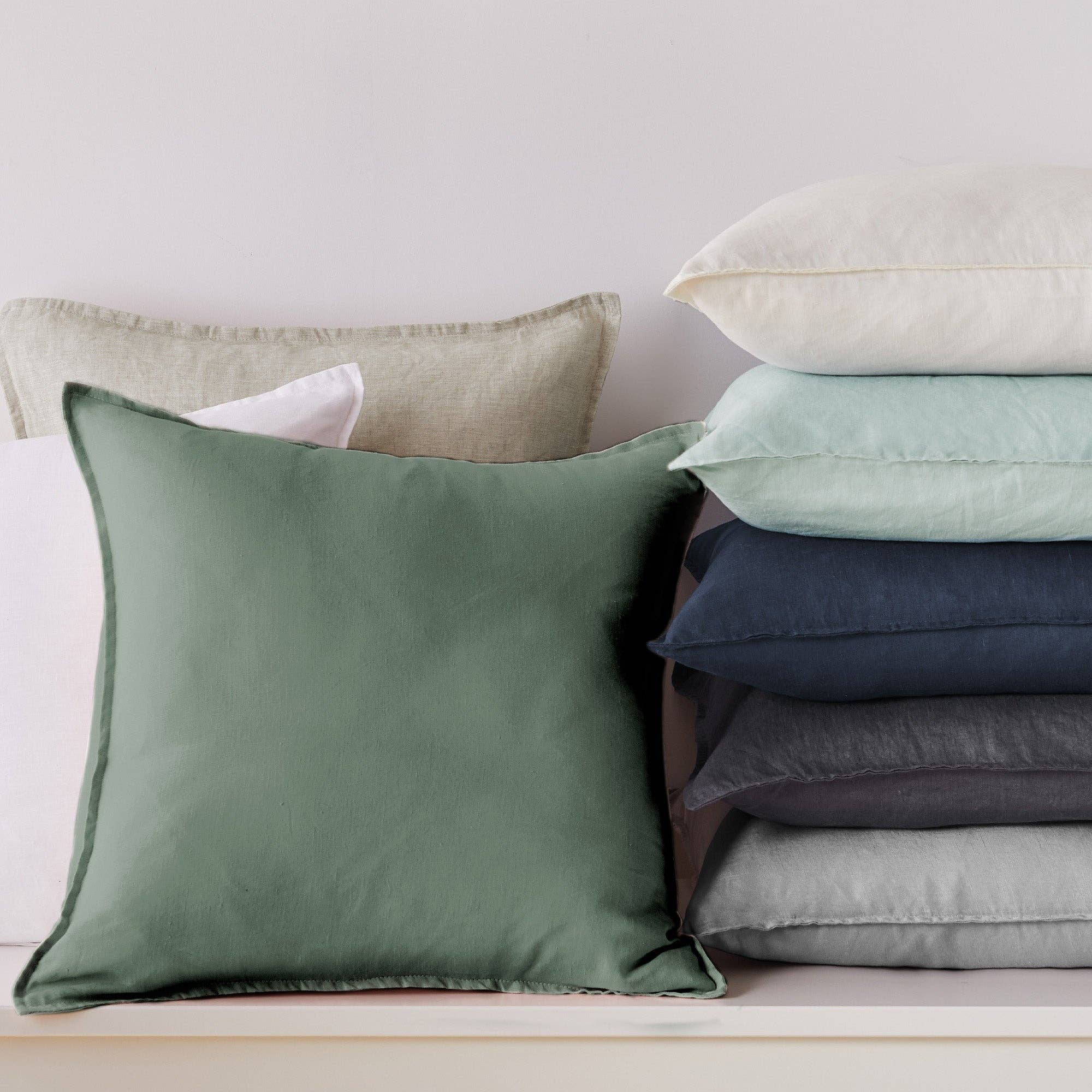 Levtex Home - Wholesale Throw Pillow Cover - French Flax Washed Linen Square Pillow Cover- Set of 228