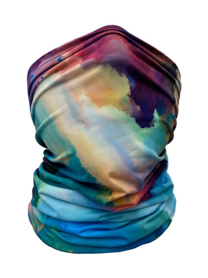 Watercolor Neck Gaiter for wholesale by Colorado Threads