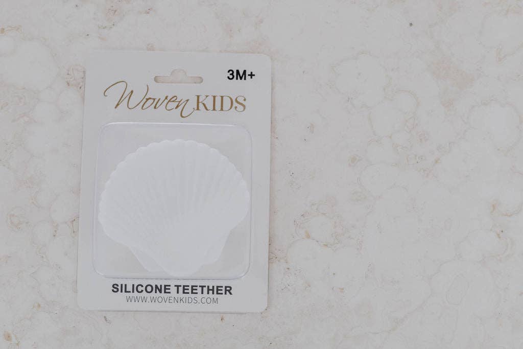 Woven Kids - Wholesale Teether (Not Clip-On) - Baby - Silicone Teether - Milk Seashell4