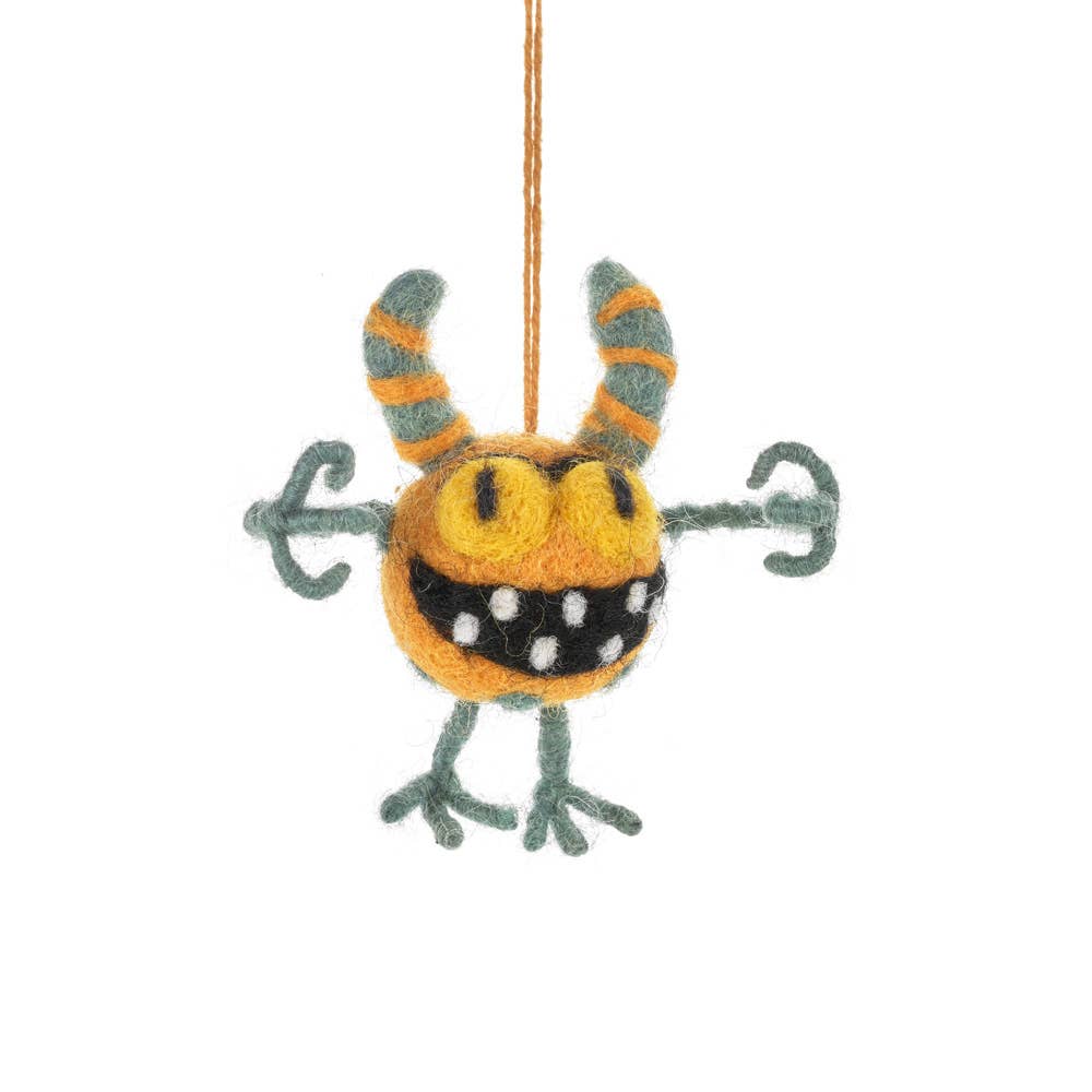 Felt So Good - Wholesale Ornament - Handmade Felt Moody Monsters Hanging Decorations1