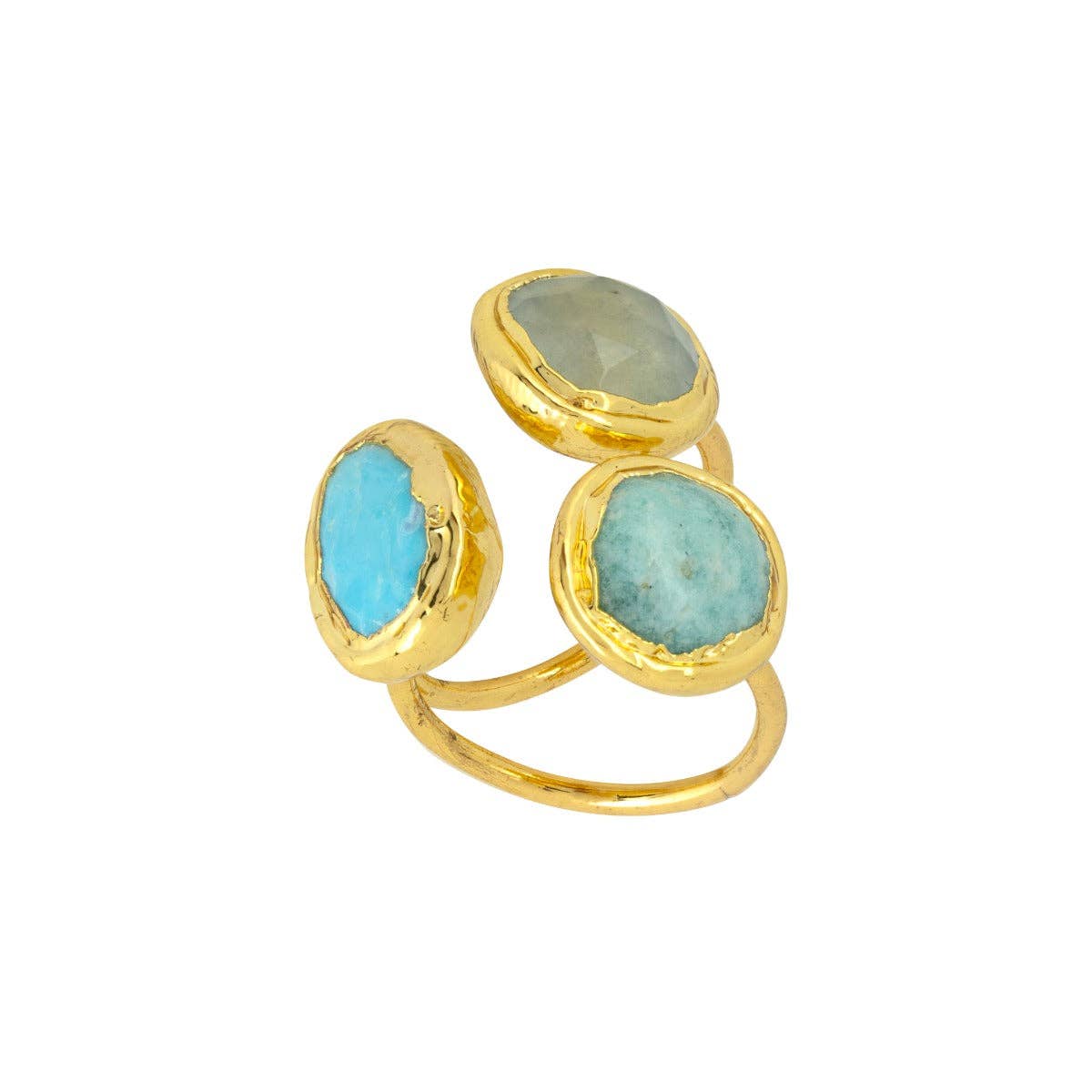 Ashiana London – wholesale Multi-stone ring – Amelie Turquoise Ring
