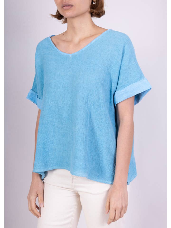 LINEN & COTTON HOUSE - Wholesale Blouse – Women’s - COTTON LINEN SHIRT. 36769