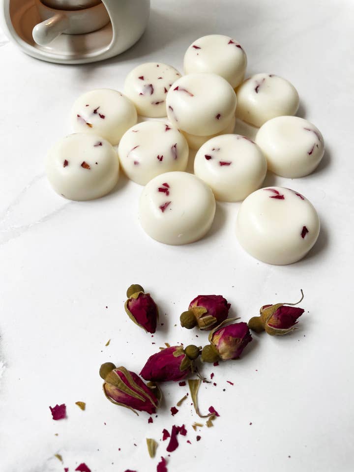 Oud and Rose Wax Melts for wholesale by Maureen Luxe Studio