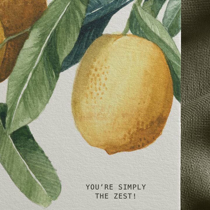 Natasha Vanderburg Co. - Wholesale Love Card - Simply the Zest Card