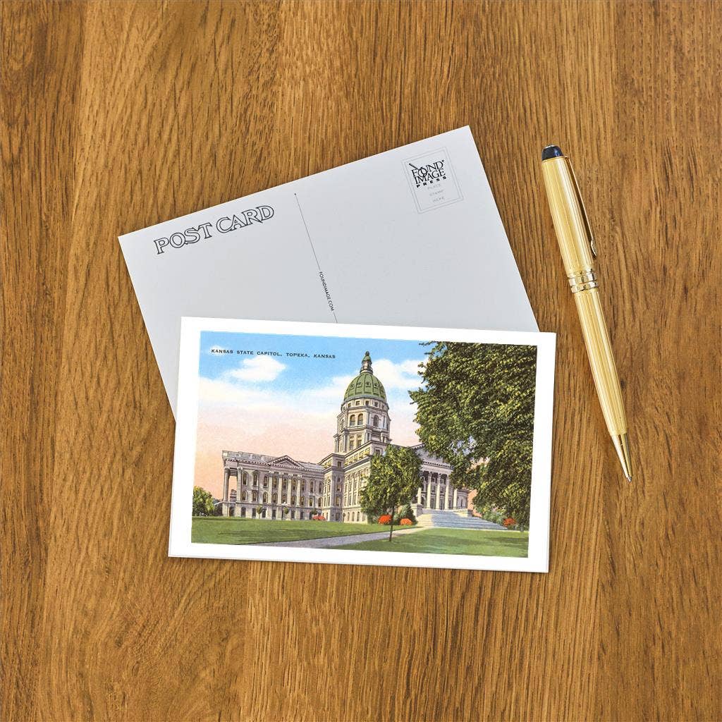 Found Image Press - Wholesale Postcard - Postcard KS-10 State Capital, Topeka1