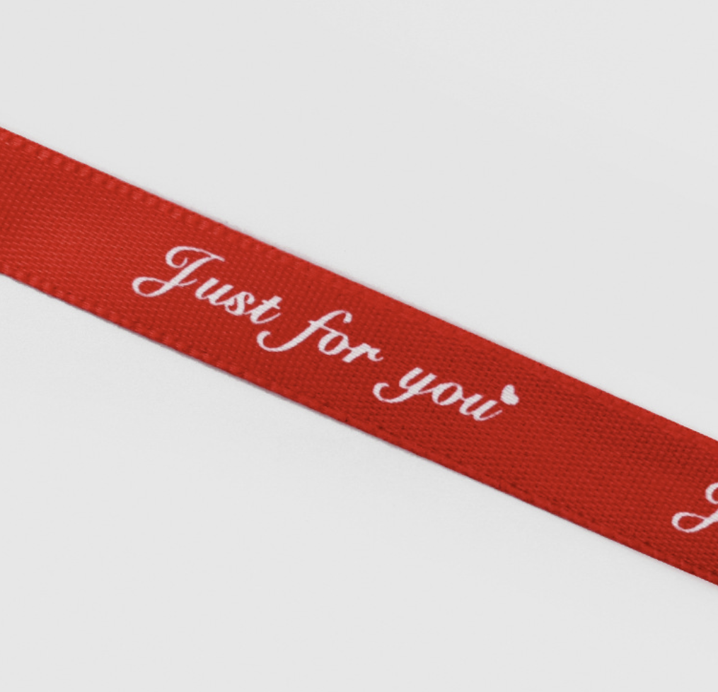 ByHome - Vente Ruban – emballage cadeau - Ruban cadeau étroit en polyester 1 cm x 46 m, « Just for You »13