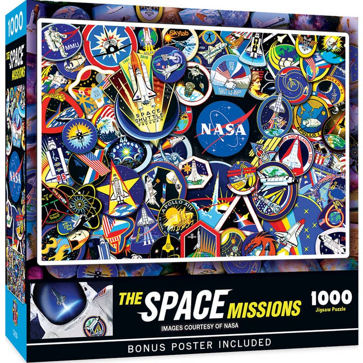 The Space Missions - 1000 Piece Puzzle for wholesale by Masterpieces Puzzles