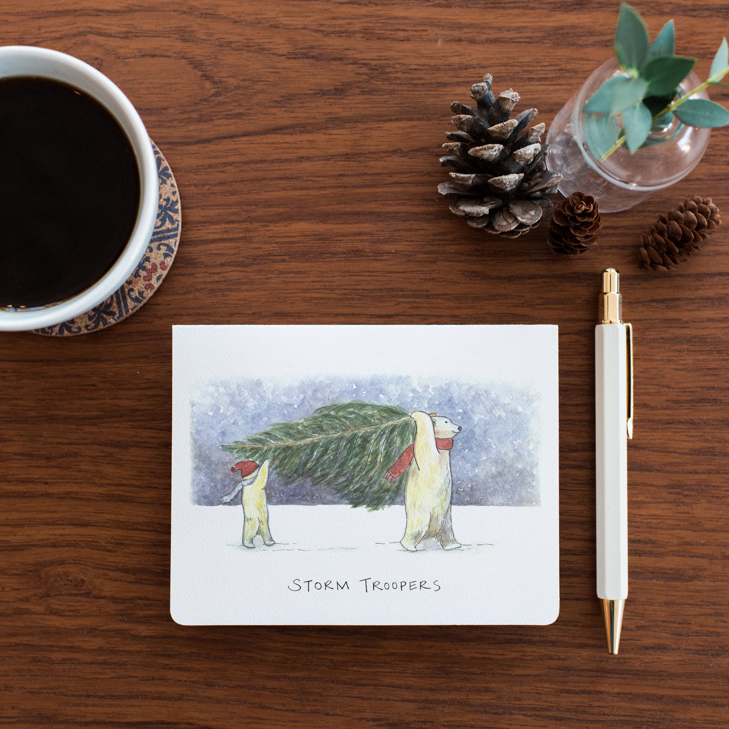 Gotamago - Wholesale Christmas Card - Storm Troopers Holiday Card - Set of 61