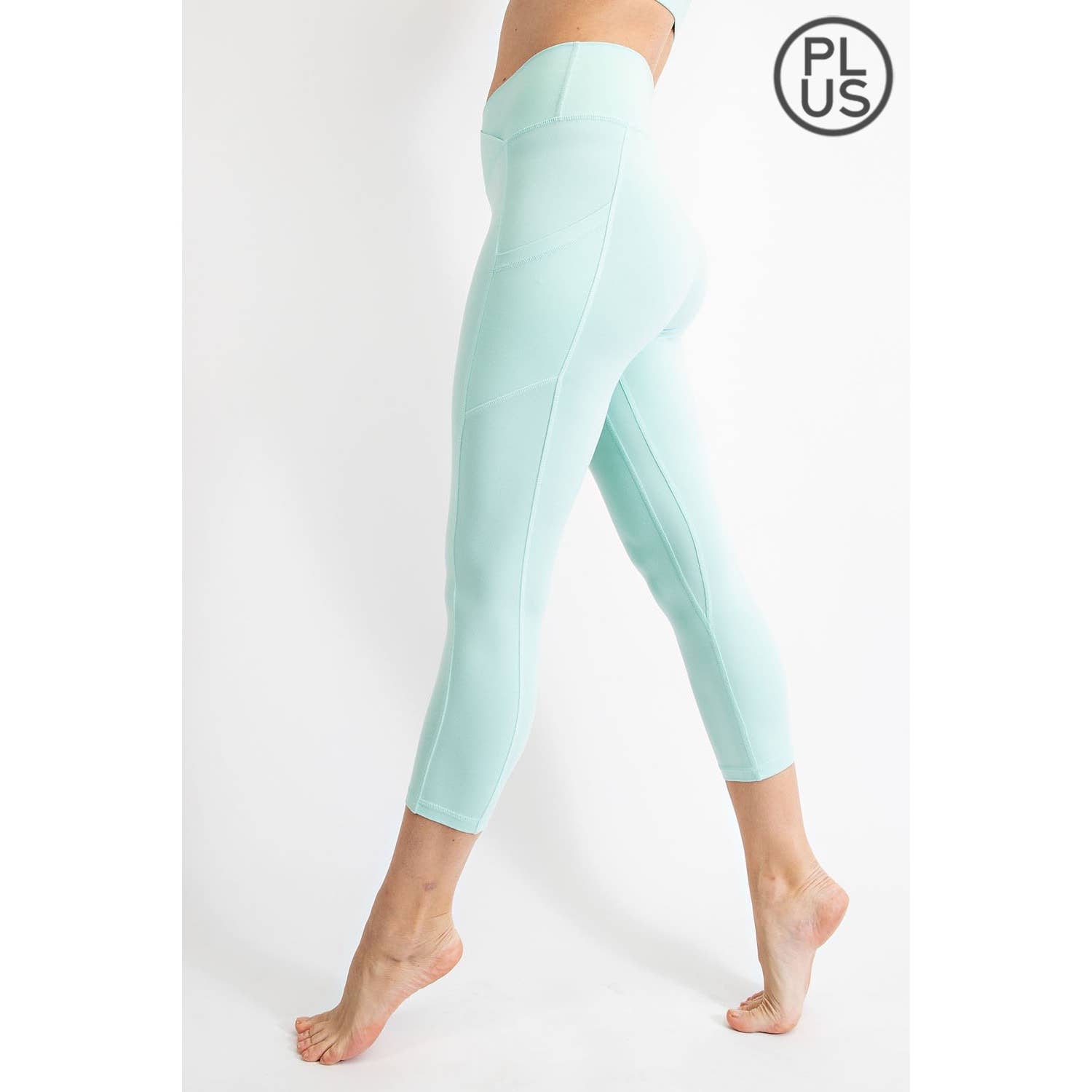 Rae Mode - Wholesale Athletic/Lounge Leggings - Women's - PLUS SIZE V WAIST CAPRI LENGTH LEGGINGS16