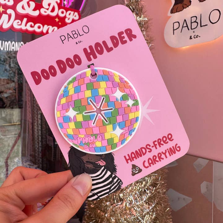 Pablo & Co. Boutique - Wholesale Pet Poop Bag Dispenser - Disco Ball: Doo Doo Holder