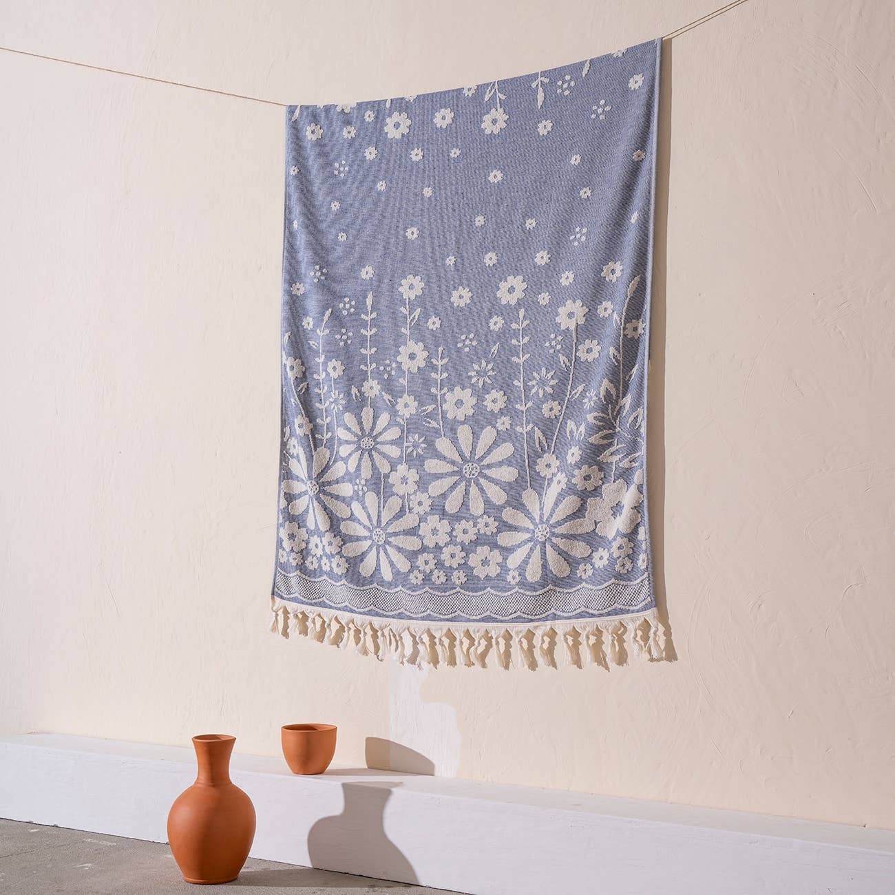 Kikoya - Vendita all'ingrosso Telo mare - Asciugamani da spiaggia in spugna turca Daisy 100% cotone 36x66 spa10