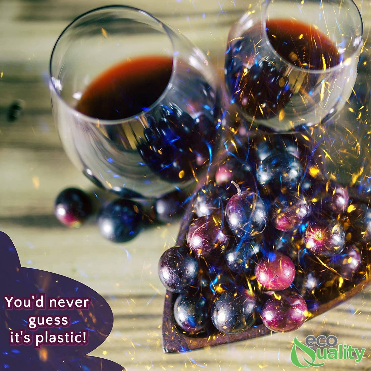 EcoQuality – wholesale Vinglas – 6oz Elegant Mini Stemless Klar Plast Vinglas Tumbler9