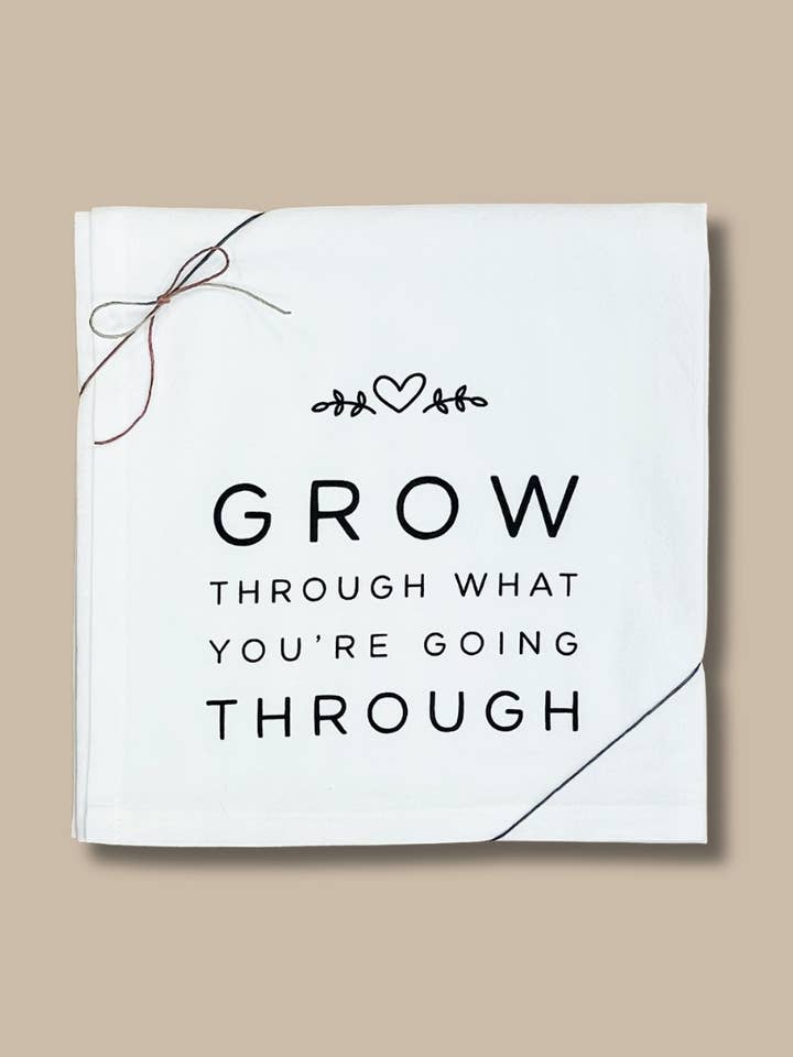 Torchon à vaisselle Grow Flour Sack pour la vente par Smiles + Heart