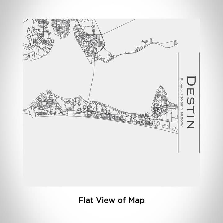 JACE.design - Wholesale Insulated Mug/Tumbler - Destin FL Map Tumbler in Matte White
