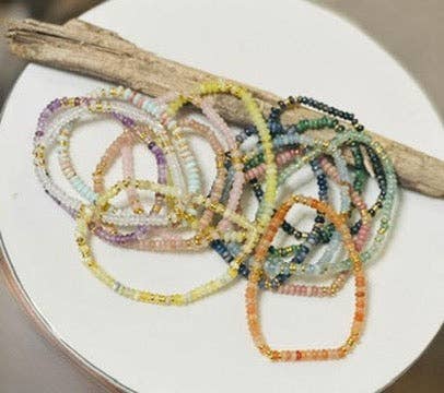 Santore Jewelry Company - Wholesale Beaded Bracelet - Linea Beaded Stretch Bracelet - Ships Carded39