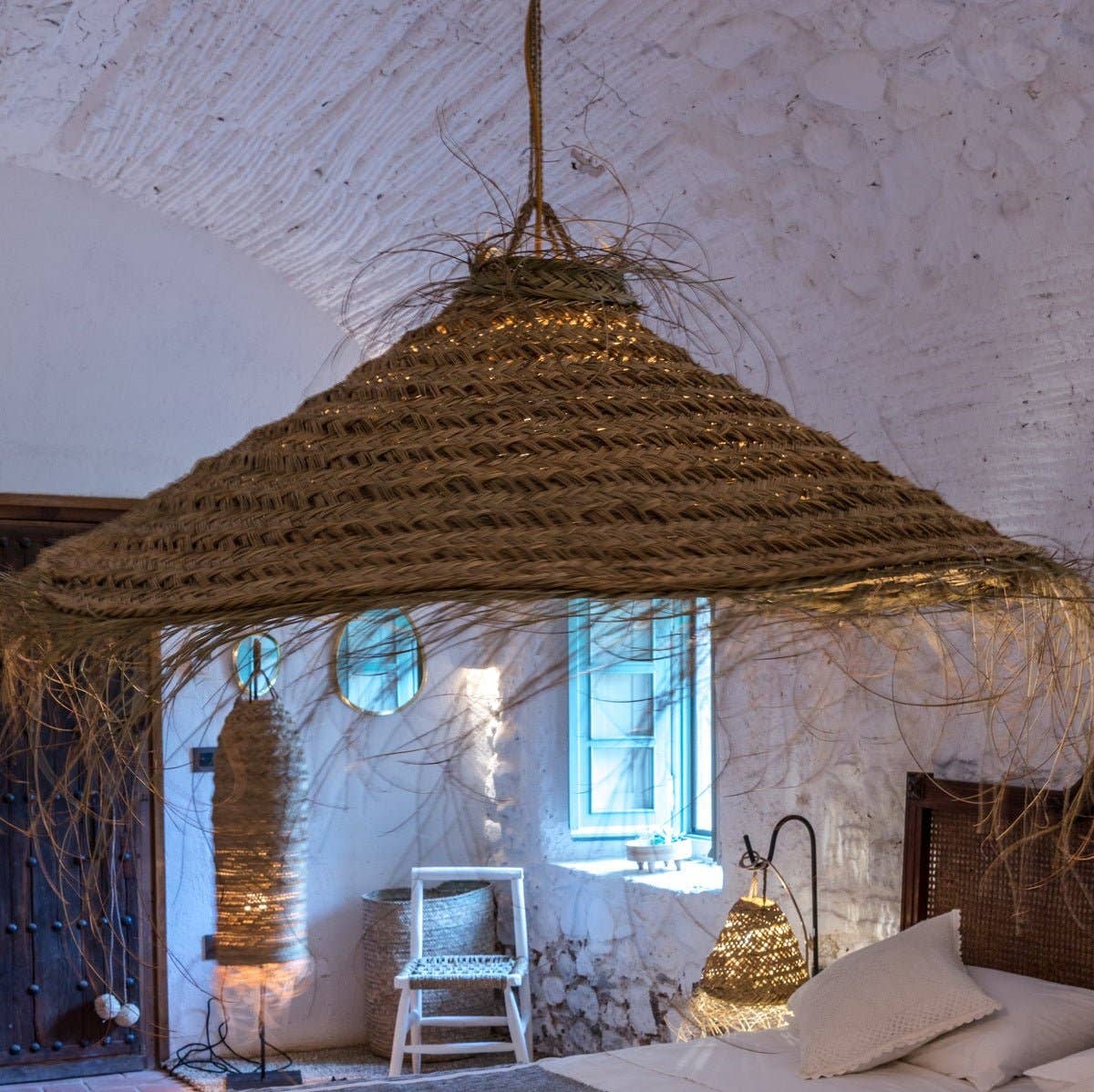 COSYDAR-DECO - Wholesale Outdoor Ornament/Decor - Alfa 100cm Hanging Parasol - Artisan Bohemian Light Fixture2