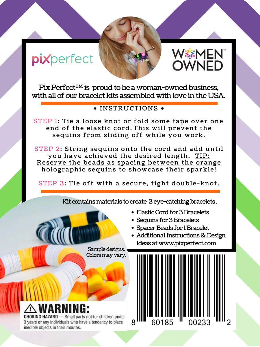 Pix Perfect - Wholesale DIY Jewelry - Kids - D.I.Y. Bracelet Kit - Halloween Edition5