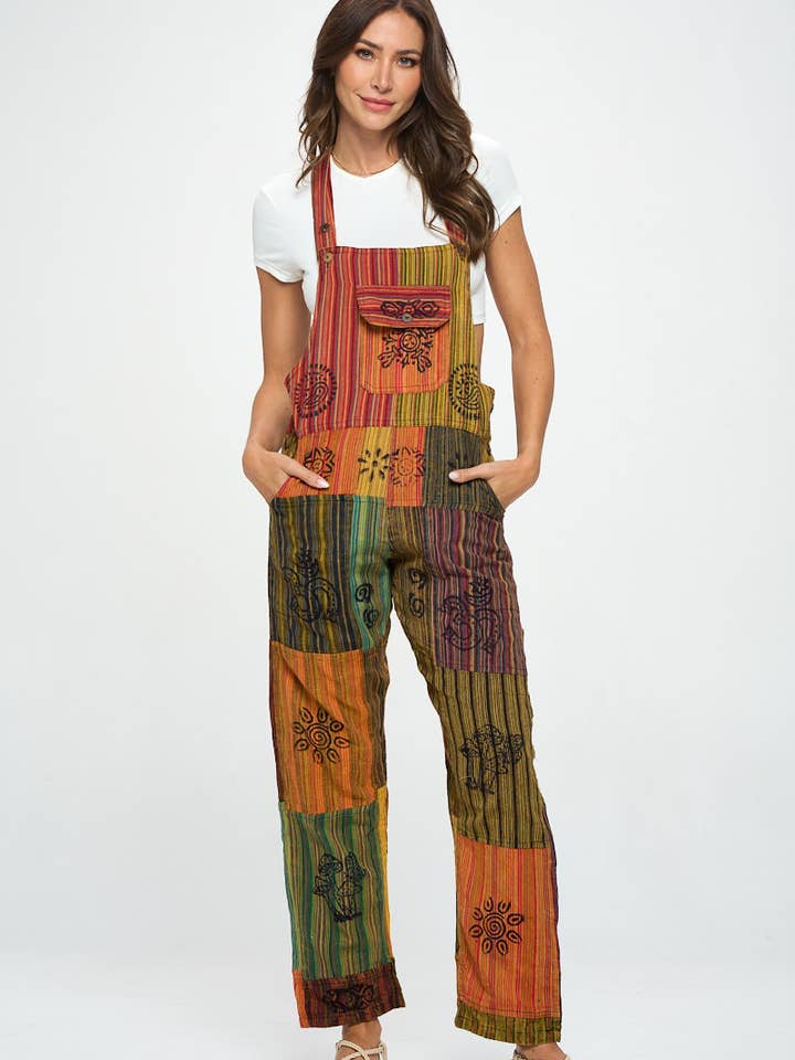 Ghale Handicrafts – wholesale Overaller - Dam – Bomull Patchworks overall3