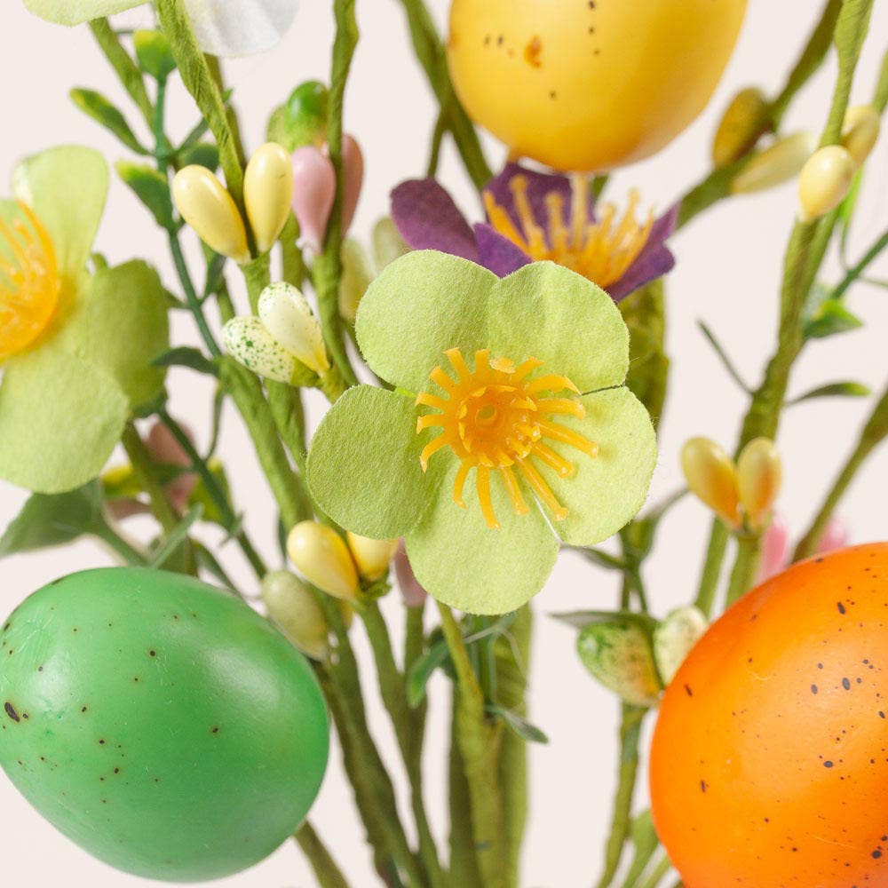 Factory Direct Craft - Wholesale Artificial flowers - Spring Easter Egg and Berries Picks1