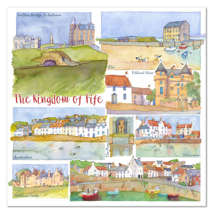 Emma Ball Ltd - Wholesale Everyday Greeting Card - Kingdom of Fife Card