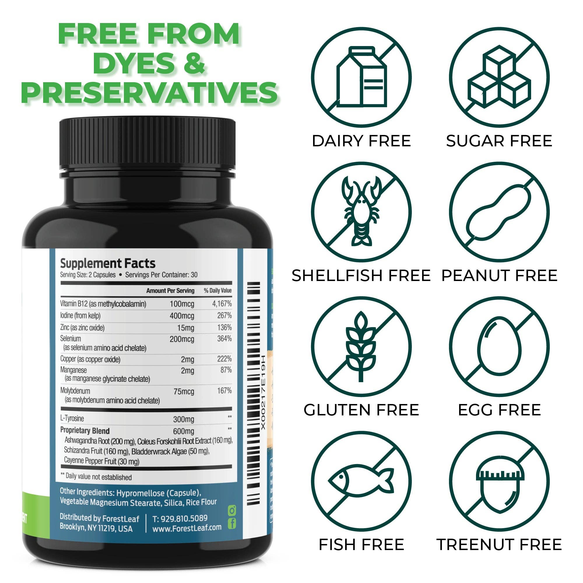 Forest Leaf - Wholesale Oral Supplement/Vitamin - Thyroid Support1