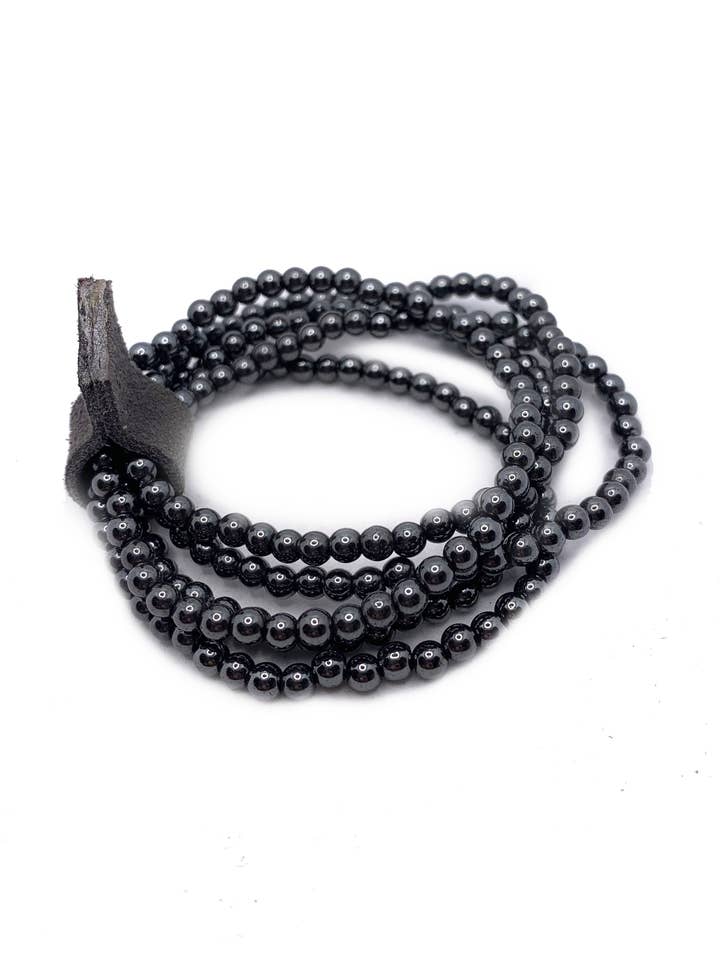 King Tut Hematite Beaded Bracelet African Desert Collection for wholesale by Hila