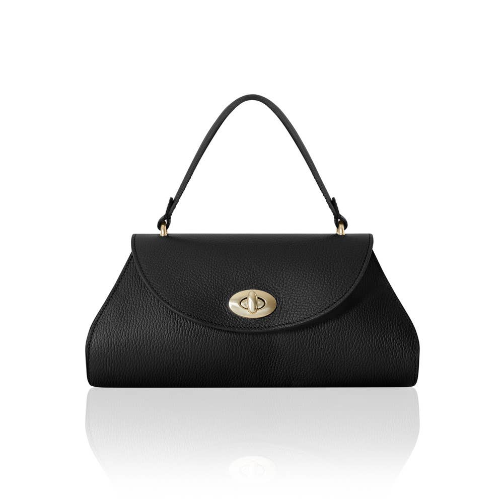 MONTTE DI JINNE – wholesale Top handle bag – women's – Italian Handmade Curved Flap Leather Shoulder Bag0