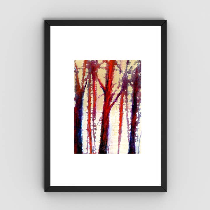 Summer Skies 5x7 Art Print – Vibrant Abstract Landscape for wholesale by Harper House Studio