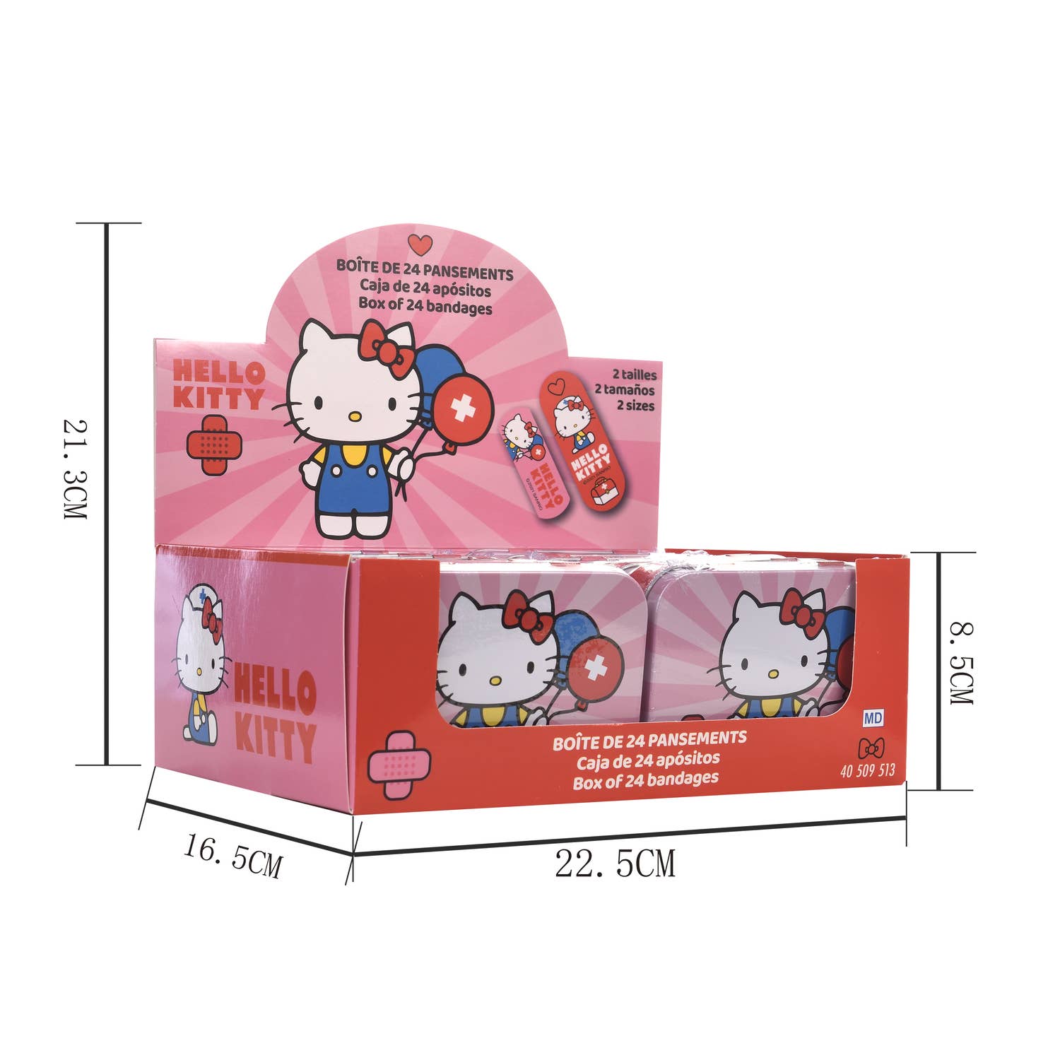 Takecare - Venta al por mayor Tiritas/vendas - 🩹 APÓSITOS HELLO KITTY – CAJA DE 24 PIEZAS19