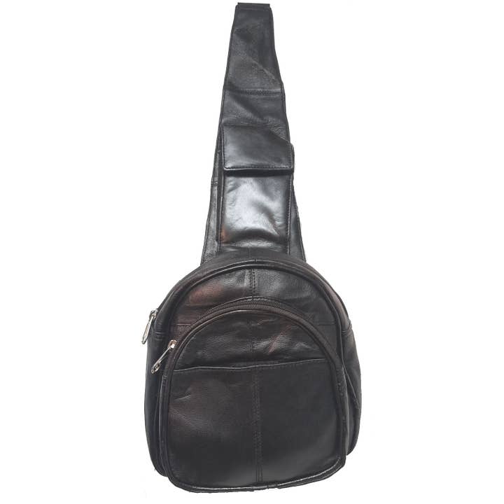 Sac à bandoulière en cuir véritable #2015 pour la vente par IGI CANADA