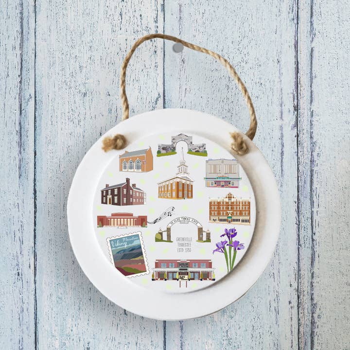Wooden wall hanging decor w/ any design or city icons for wholesale by Smallcity Gifts