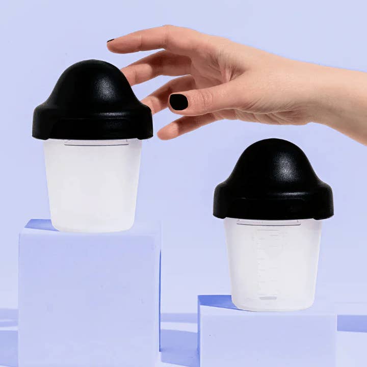 180ml Baby Bottle Two Pack Black/Black for wholesale by Little Stackers