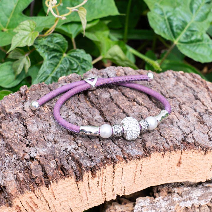 Meninas Bonitas Cork – Großhandel Armband mit Charms/Anhängern – handgefertigter Korkschmuck für Damen aus Portugal BR-465-MIX-6 (NEU)