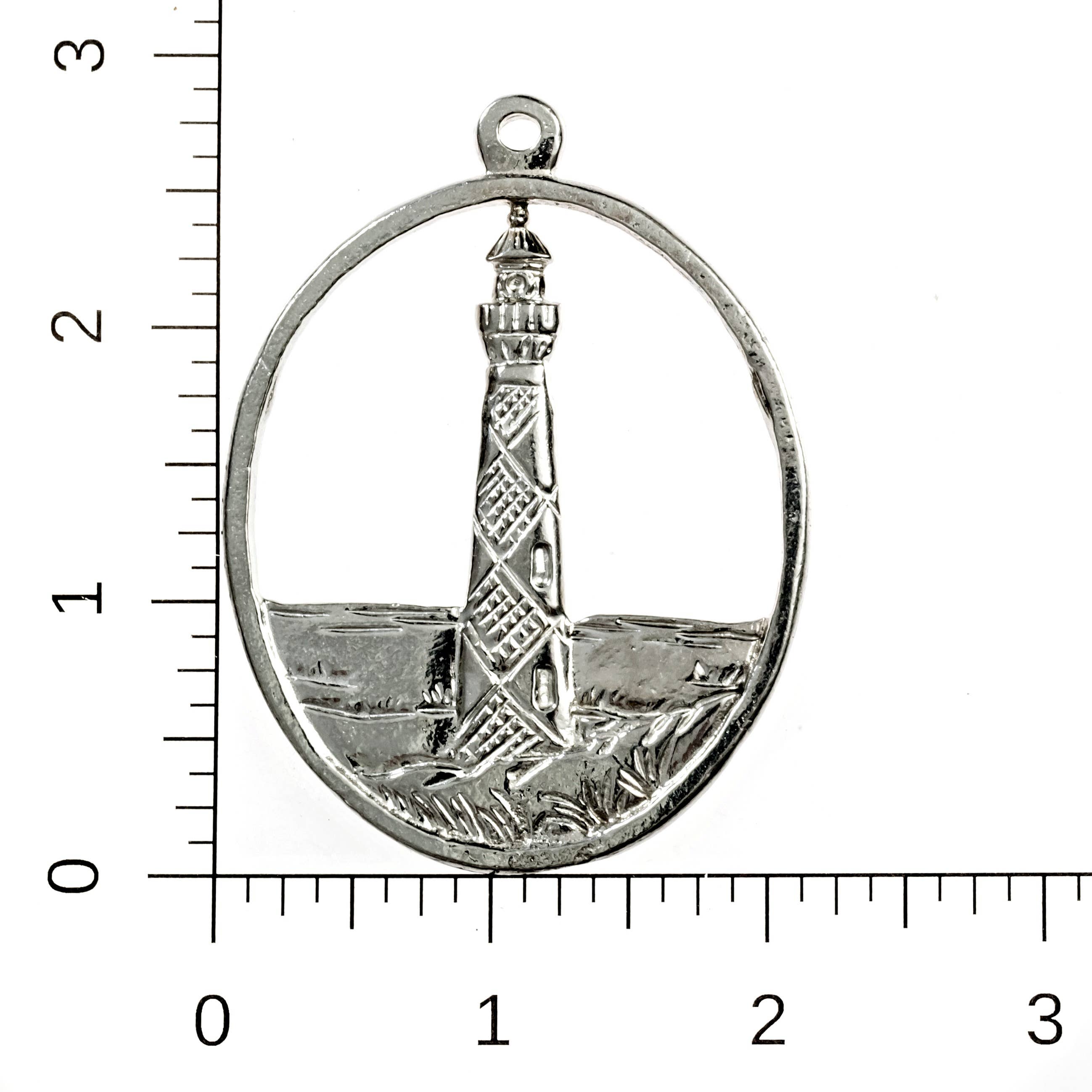 House of Morgan Pewter – Großhandel Verzierung – Handgefertigte Leuchtturm-Anhänger – North Carolinas Leuchttürme4