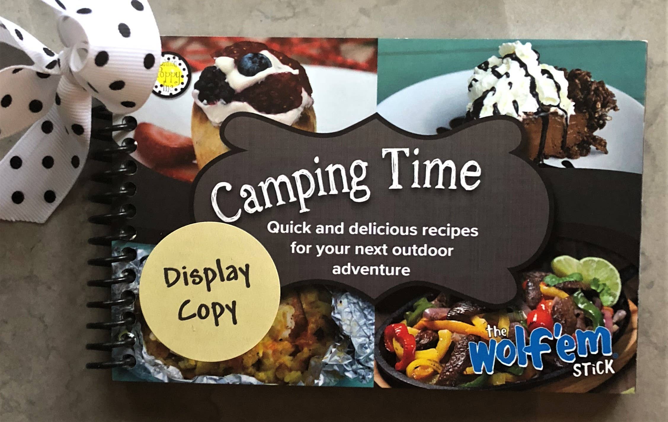 Lemon Poppy Inc. - Wholesale Cookbooks & Food - DISPLAY copy of Wolf'Em Camping Time Book - ONE only0