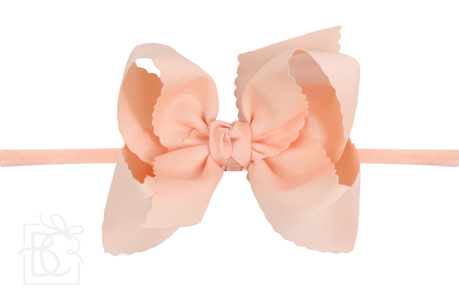 Beyond Creations, LLC - Venta al por mayor Cinta para el pelo - Niños - DIADEMA TIPO PANTIMEDIAS DE NAILON DE 1/4 PULGADAS CON LAZO EN EL BORDE FESTONEADO35