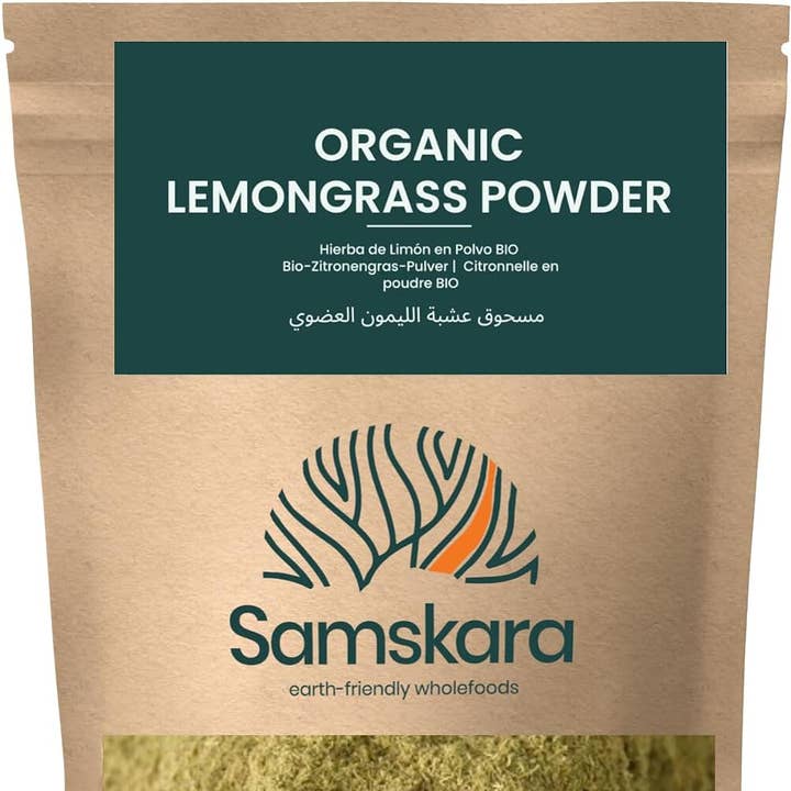 Samskara - Wholesale Herbs - Lemongrass powder | Organic BIO|Tranqulising Herbal Tea 150g