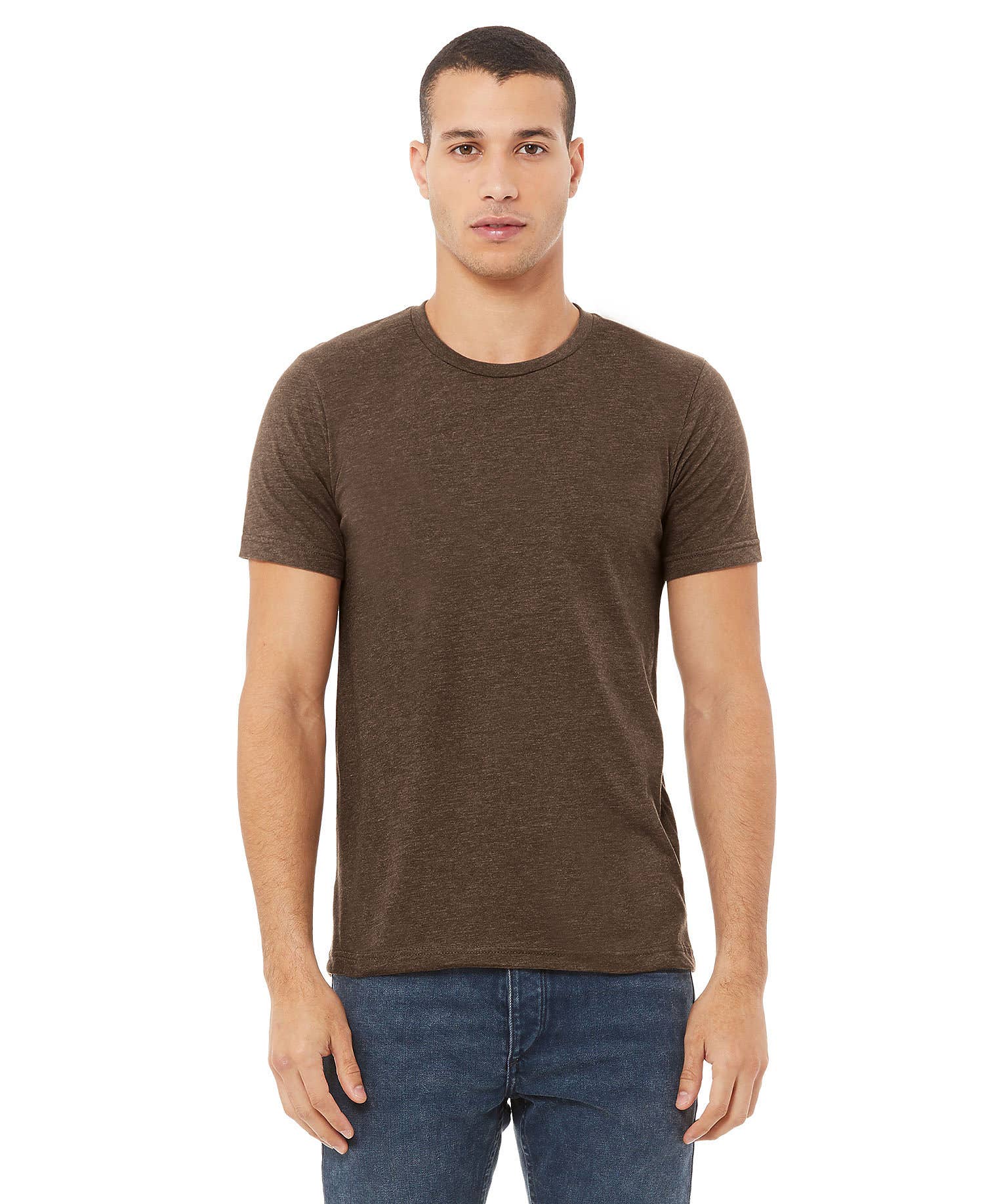 Print The Dream - Wholesale T-Shirt - Unisex - Bella Canvas 3001 Heather CVC T-shirt, Unisex Soft Shirts7