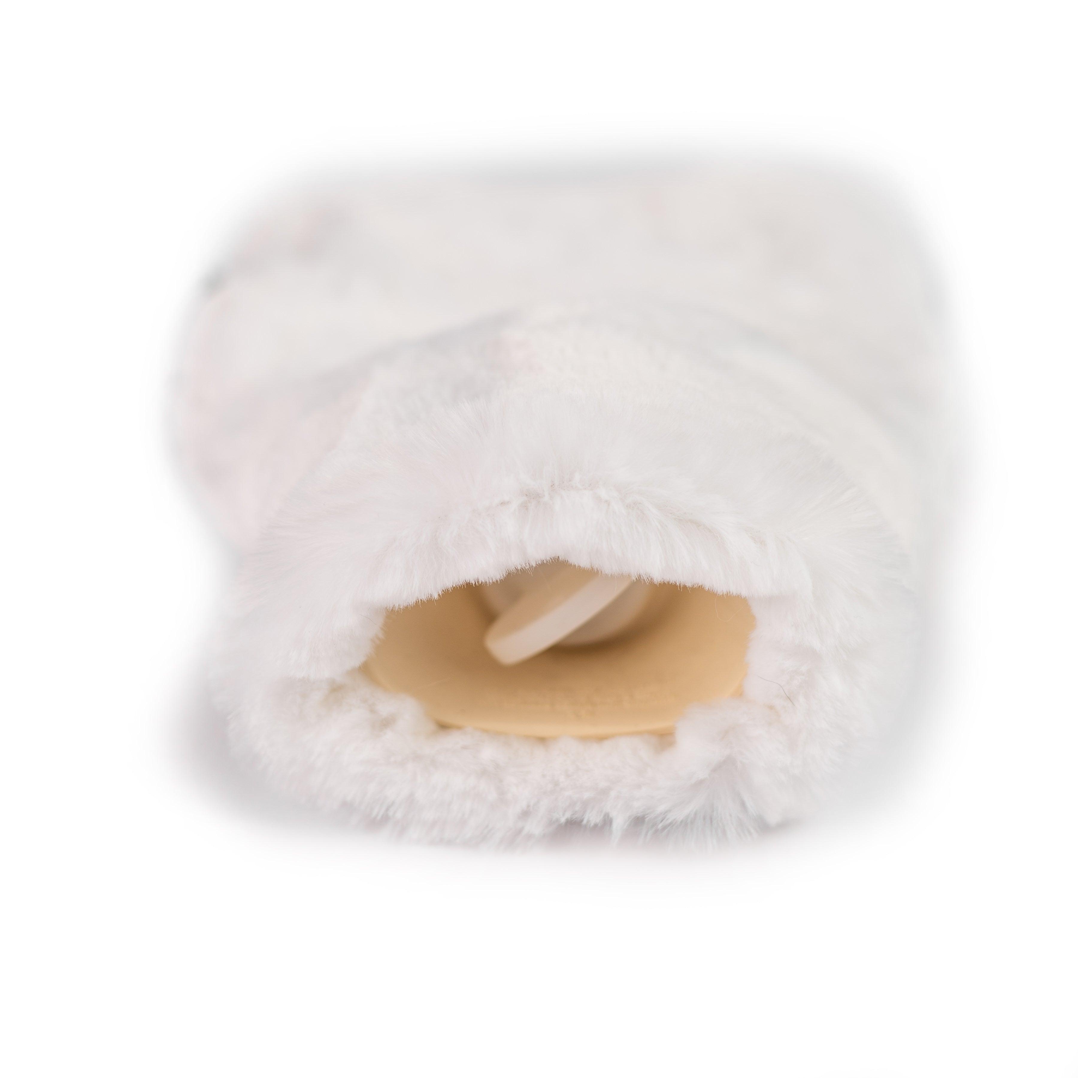 CosyPanda - Wholesale Hot/cold compress - Mini Soft White Faux Fur Hot Water Bottle4