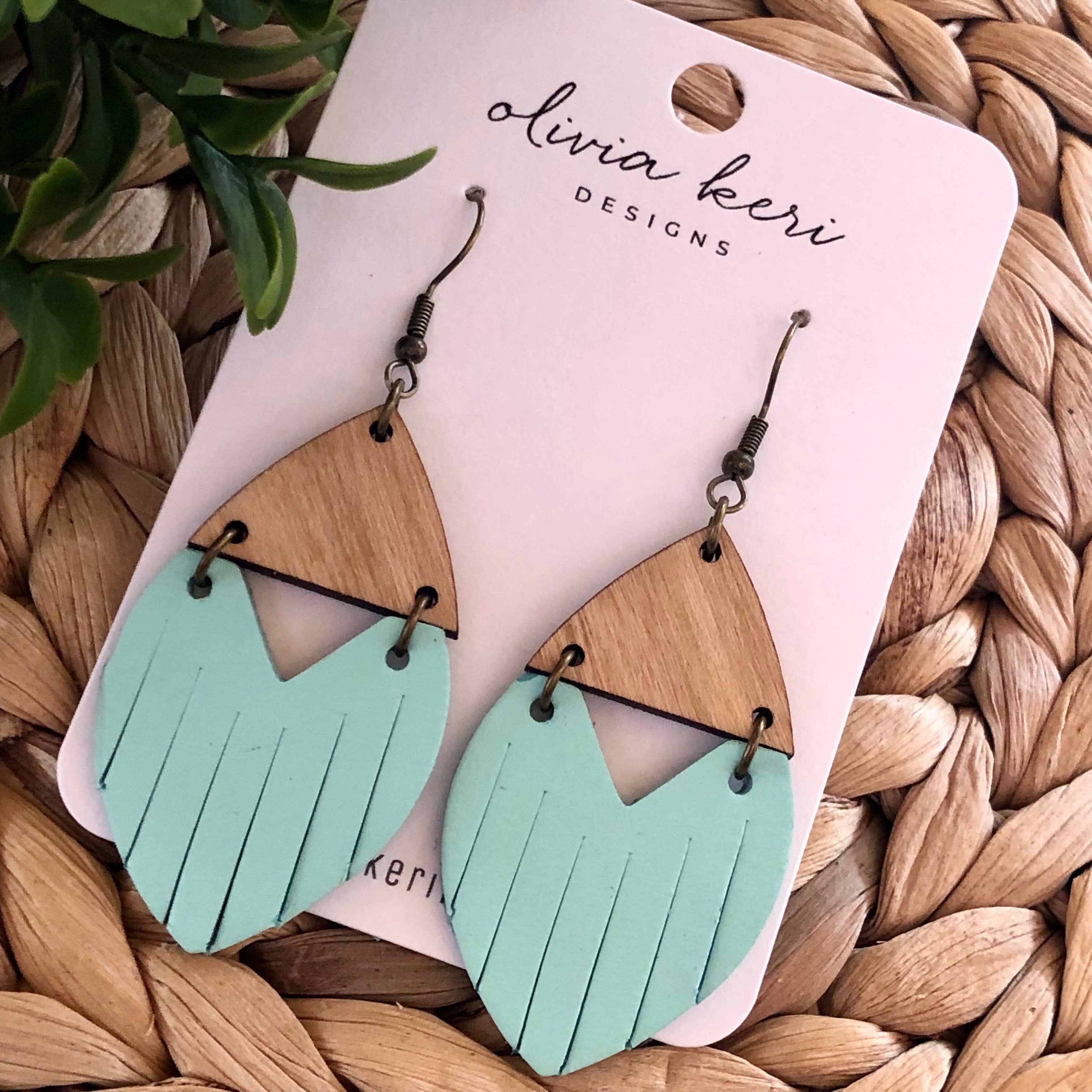 Olivia Keri Designs - Wholesale Dangle Earrings - Josie - Mint1