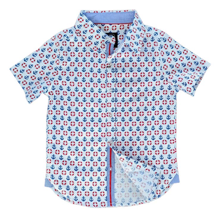 Nautisk skjorte i korte ærmer for engroshandel hos TukTuk Designs