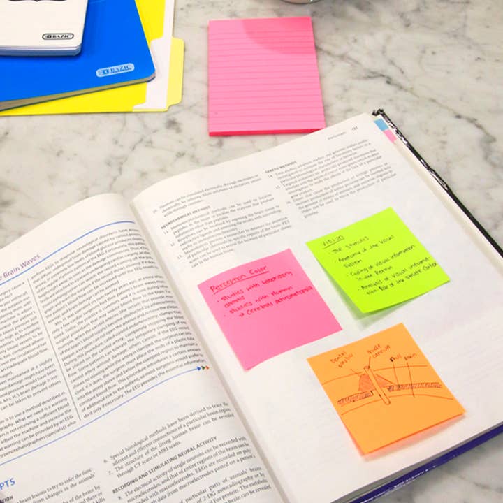 BAZIC Products - Wholesale Sticky Notes - Sticky Notes 3" X 3" 80 Ct. Neon4