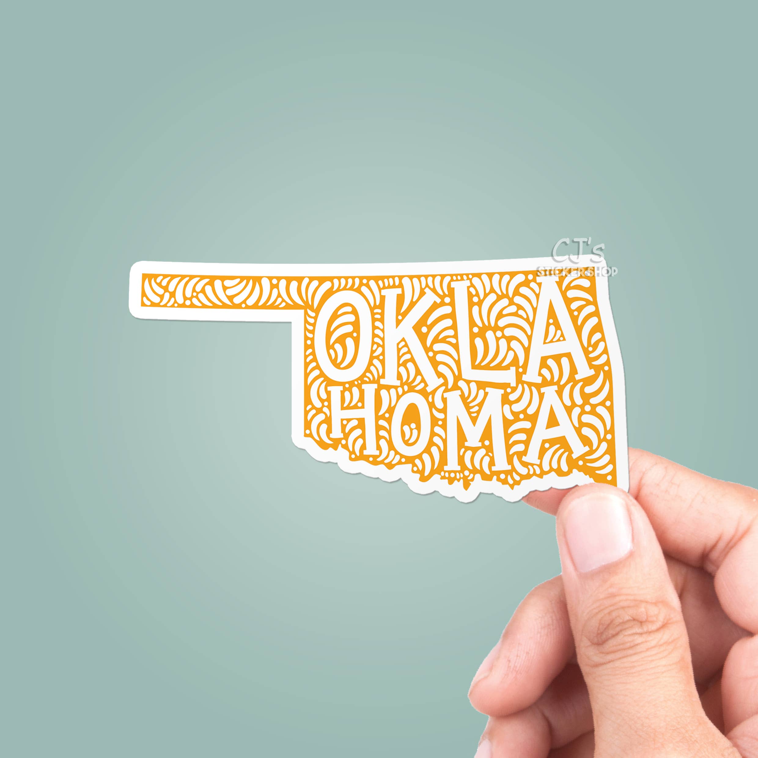 CJ's Sticker Shop - Wholesale Sticker - Oklahoma State Colorful Sticker Vinyl Decal