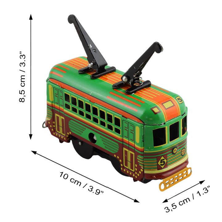 Tribal Trade GmbH - Wholesale Decorative Figurine - Tin toy tram rail vehicle tram tin train4